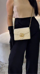 Bolsa Bege em Couro - Gucci